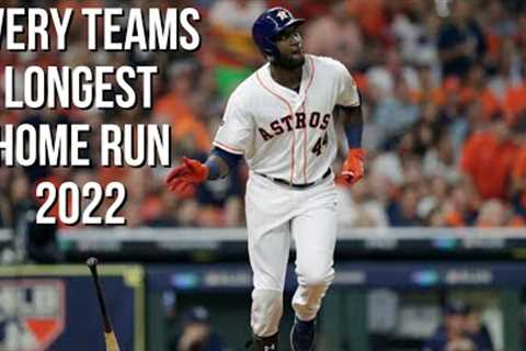 Every Team's Longest Home Run || MLB 2022