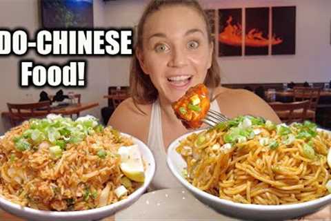 FIRST TIME TRYING INDIAN CHINESE FOOD!! | GOBI MANCHURIAN &amp; MORE!