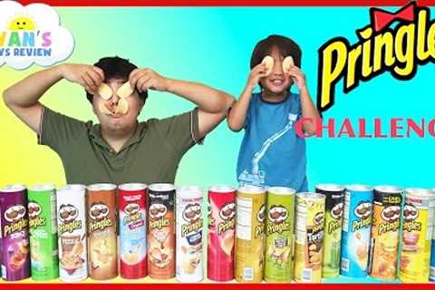 PRINGLES CHALLENGE! Potato Chip Flavors Tasting Contest Ryan ToysReview
