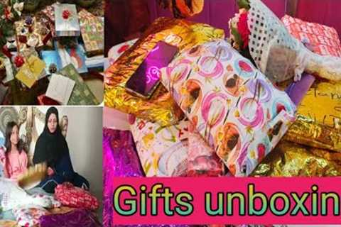 gifts unboxing 🎁|| birthday gifts || kis nay sab say achcha gift diya || expensive gift || Vlog