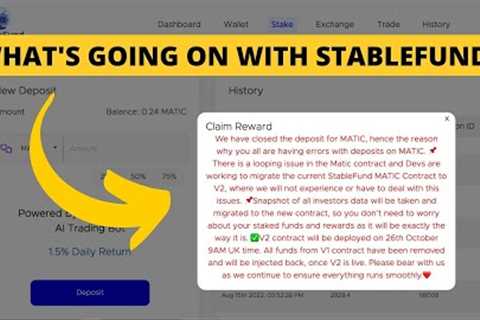 IS STABLEFUND CRASHING? | Matic Contract | Stable fund Rug Pull?
