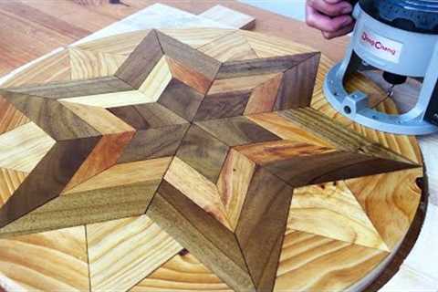 Amazing Woodworking Ideas - Creative Art From Wood - Making Wall Clock At Home