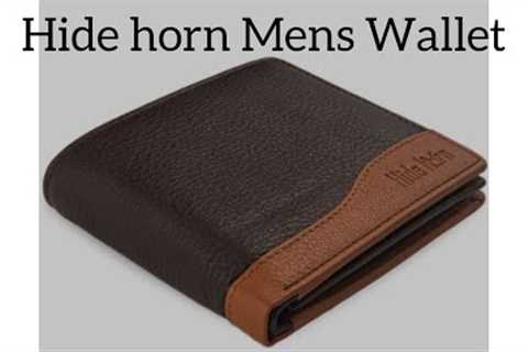 Hide Horn Mens Wallet Unboxing video💜#wallet #menswallets #menswallet #walletreview #wallets..