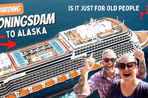BOARDING HAL Koningsdam to ALASKA!! This is NOT Your Grandparent’s Cruise line!!