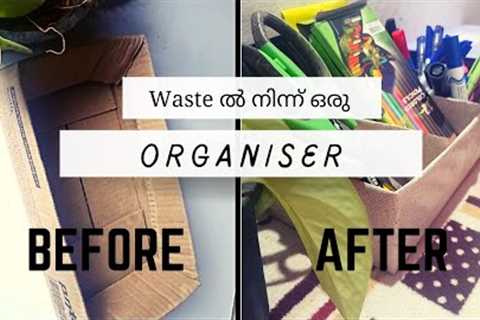 organiser using waste materials|craft from wastes#diy #new #craft #art #easy