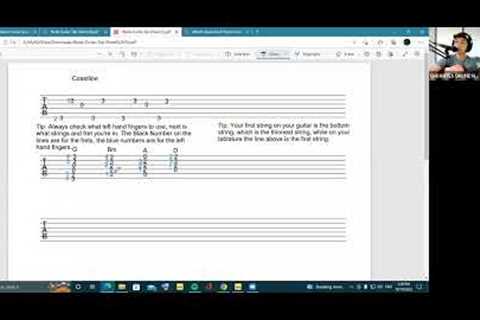 Online Guitar Lessons (Immanuel) Em Dantes Online Music Lesson October 19, 2022