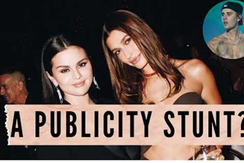 Selena Gomez and Hailey Bieber Posing Together IS WEIRD! Was this planned?