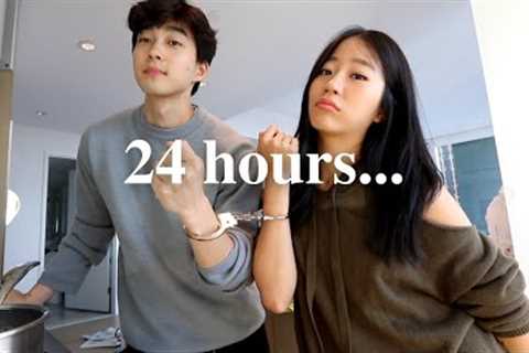 HANDCUFFED to my guy best friend for 24 HOURS!!
