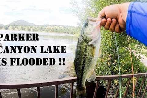Fishing For Bass In A Flooded Desert Lake - Parker Canyon Lake, Az.