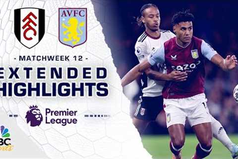 Fulham v. Aston Villa | PREMIER LEAGUE HIGHLIGHTS | 10/20/2022 | NBC Sports