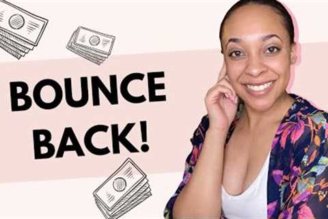 BOUNCE BACK! 5 Tips to Recover From a Financial Setback | Financial Planning for Beginners