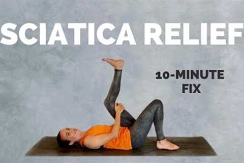 Yoga for Sciatica Pain Relief - 10 Min Stretches and Exercises to help you feel better!