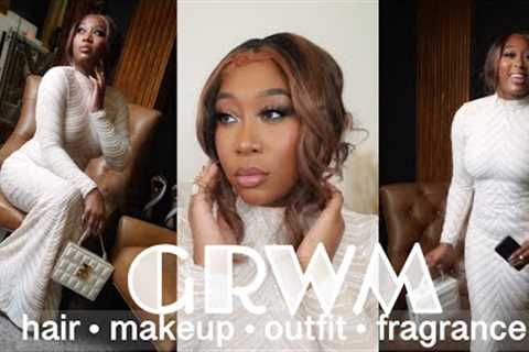 FULL GRWM | Full Glam + Hair + Dress + Fragrance | Makeup Tutorial