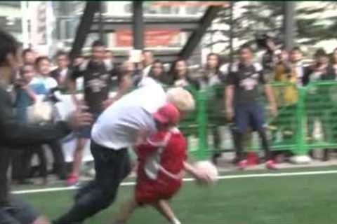 Boris Johnsons  Greatest Sporting Moments inc Football, Rugby tackes and Basketball