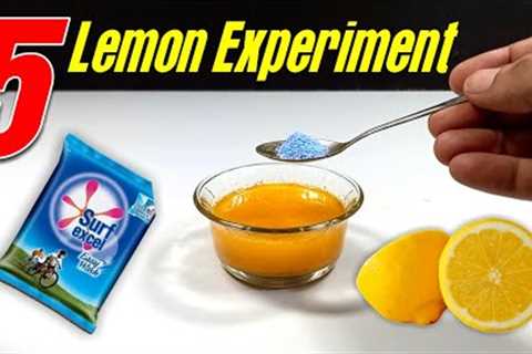 5 Amazing Lemon Tricks | Easy Science Experiments With Lemon | Amazing Science Experiments