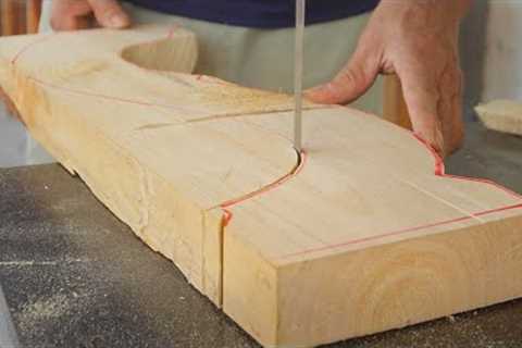 Extremely Ingenious Skills Curved Woodworking Craft Worker // Unique Curved Wooden Furniture