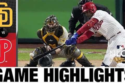 Padres vs. Phillies NLCS Game 3 Highlights (10/21/22) | MLB Highlights
