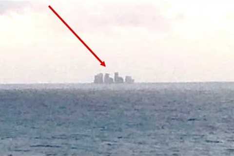 Man On A Cruise Ship Captured Something Big Rising Out Of The Ocean