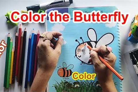 Butterfly Drawing, Painting, Drawing, Coloring for Kids &amp; Toddlers | Drawing Basic for..