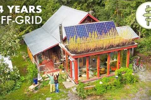 14 Years Living Off-Grid in a Self-Built Cabin &amp; Farming Tons of Food on the Land