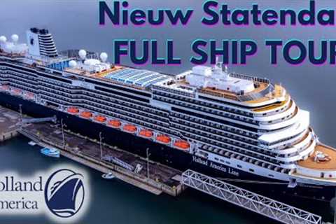 Holland America NIEUW STATENDAM Full Ship Tour,  Review &amp; BEST Spots of Holland America Cruise..
