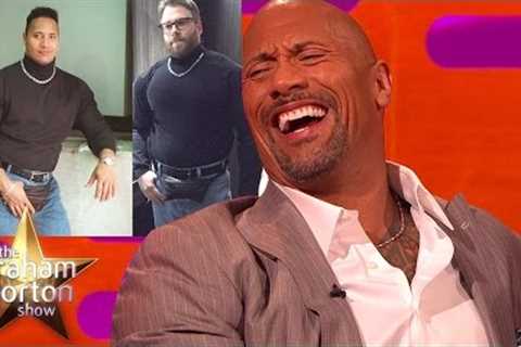 Dwayne 'The Rock’ Johnson Reacts To Seth Rogen's Fancy Dress Outfit - The Graham Norton Show