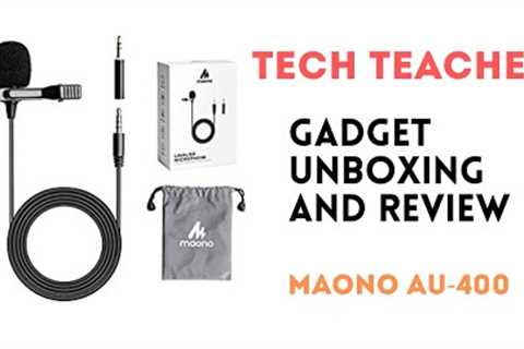 My First Unboxing :- MAONO AU-400 Lavalier Auxiliary Omnidirectional Microphone (Black)  Unboxing