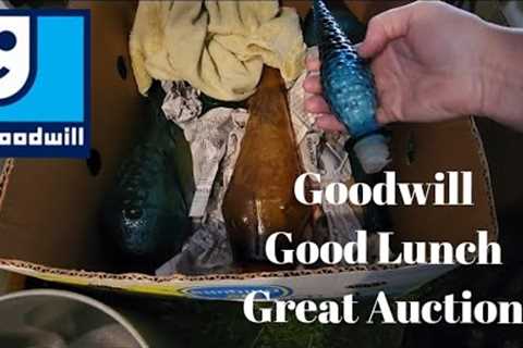 Goodwill, Good Lunch, Great Auction - Shop Along with Me - Goodwill Thrift Store