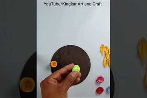 Wall decoration ideas | Wall hanging craft ideas | Paper craft | #shorts