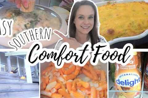 Nothing Like HOME COOKIN'!  CHICKEN &amp; Dumplings and Cheesy Broccoli CORNBREAD