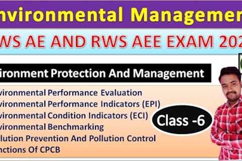 | Envi Management |Class-6 |Environmental Performance Evaluation, EPI,ECI, Benchmarking, CPCB |