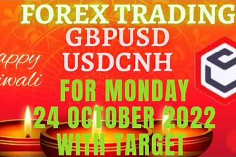 Forex Trading for Beginners | GBPUSD USDCNH  Currency Trading for Monday 24 October 2022