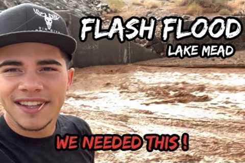Crazy FLASH FLOOD at Lake Mead!!!