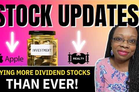 Stock Updates | Stocks We Are Buying This Week | Buying MORE Dividend Stocks | How to BUY Stocks