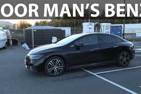 Mercedes EQE 300 range test