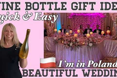 WINE BOTTLE GIFT IDEA | BEAUTIFUL WEDDING | WEDDING DECOR INSPIRATION | POLISH WEDDING