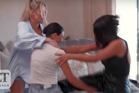 Kardashians React To Kim-Kourtney Fight