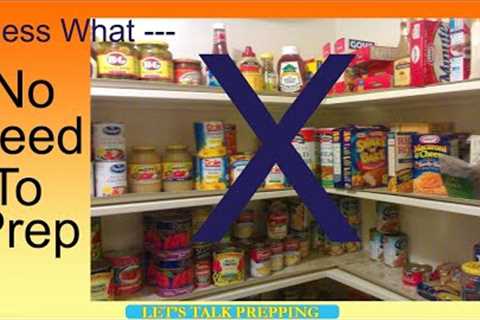 Why They Don't Prep Or Even Think About Prepping