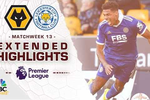 Wolves v. Leicester City | PREMIER LEAGUE HIGHLIGHTS | 10/23/2022 | NBC Sports