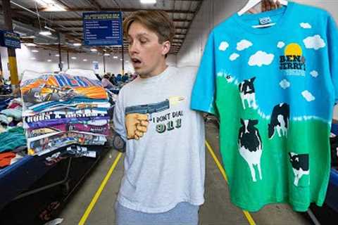 $1000 In Vintage T-Shirts Found At This Goodwill Thrift Store