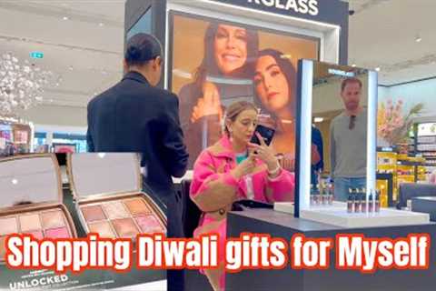 Diwali Shopping gifts for myself 💦💄✨💙 Indian mom in Eu