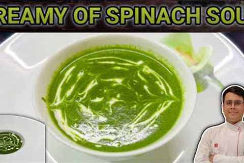 Cream Of Spinach Soup Recipe| Resturant style| Healthy recipe\palak soup