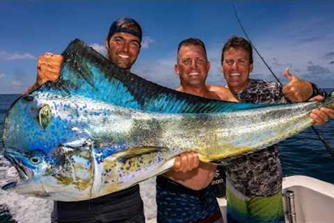 MONSTER MAHI MAHI on Ultra Light Rod!! {Catch Clean Cook} Buena Vista Sportfishing, Guatemala