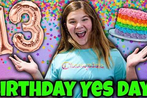 Carlie's A TEENAGER!! Birthday Yes Day And Opening Presents! She Was Shocked!