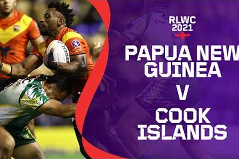 Papua New Guinea play Cook Islands in Round 2 in Group D | RLWC2021 Cazoo Match Highlights