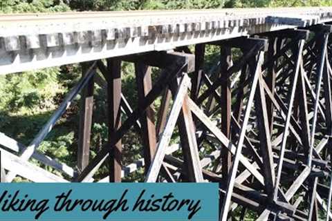 Hiking through history - Cameron lake trestle trail & McLean's mill