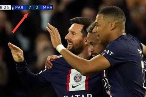 Lionel Messi, Neymar and Mbappe Destroying Maccabi Haifa