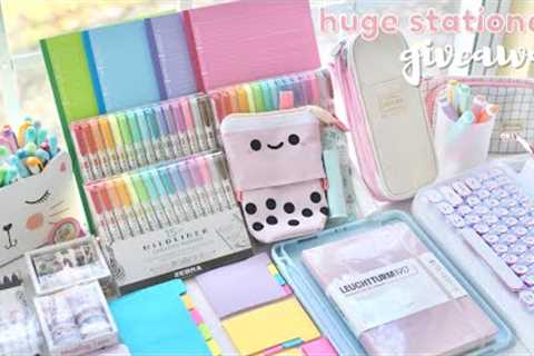 Huge school supplies haul ✨ stationery giveaway 2021