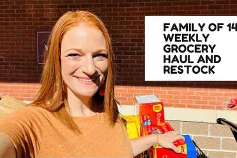 FAMILY OF 14 WEEKLY GROCERY HAUL **AND RESTOCK**