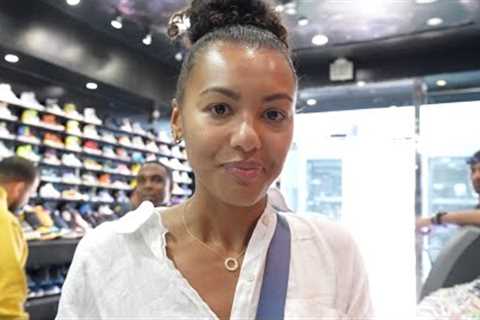 Malika Andrews Goes Shopping For Sneakers With CoolKicks
